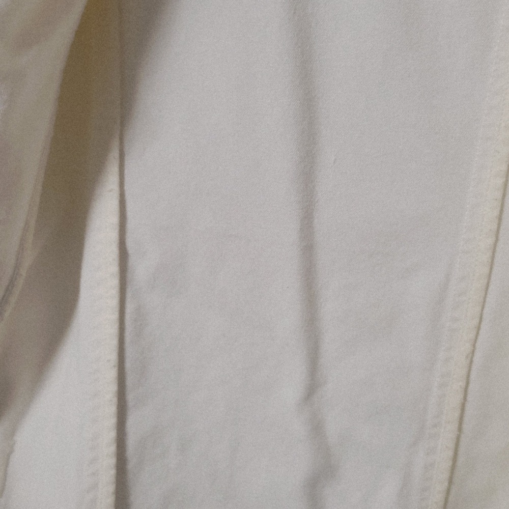 Vtg 90s DKNY Jeans Blazer Small Cream Cotton Longline Sporty Prep Crest - Picture 10 of 12